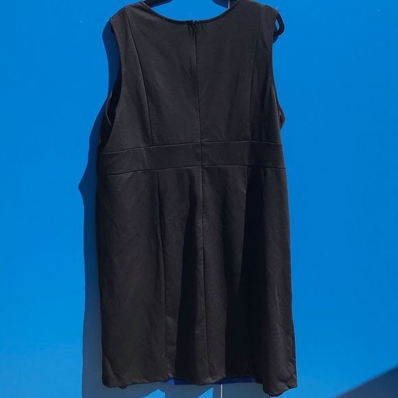 Merona 4X Black and Blue Color-block Sleeveless Dress - Picture 3 of 5